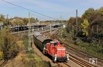 Nach dem Kopfmachen in Solingen Hbf ging es für 362 526 vor dem DPE 82577 weiter nach Essen-Altenessen. (26.10.2024) <i>Foto: Joachim Bügel</i>