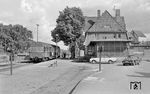 OHE-Triebwagen 0521 (MaK, Baujahr 1959) im Bahnhof Bispingen. (18.08.1968) <i>Foto: Gerd Wolff</i>