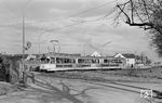 Tw 3006 der Kölner Verkehrsbetriebe (KVB) auf der Linie 7 (Frechen-Benzelrath - Rudolfplatz - Neumarkt - Heumarkt - Deutz - Köln-Zündorf) in der Wendeschleife Zündorf. (11.11.1968) <i>Foto: Gerd Wolff</i>