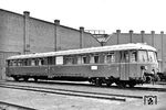 Der nagelneue ETA 150 003 steht beim Hersteller Orenstein & Koppel zur Abnahme bereit. Am 14. Mai 1955 wurde er dem Bw Basel zugewiesen. (05.1955) <i>Foto: Werkfoto</i>