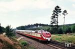 601 001 als Reisebüro-Sonderzug Dt 13321 bei Lathen. (23.06.1973) <i>Foto: Helmut Dahlhaus</i>