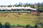 65 1057 nach einer Hauptuntersuchung im Raw Meiningen auf Lastprobefahrt nach Arnstadt bei Benshausen nahe Zella-Mehlis. (12.01.1991) <i>Foto: Slg. Wolfgang Bügel</i>