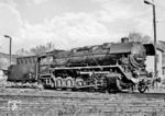 44 1378 (Bw Saalfeld/Saale) kurz nach ihrem Rückbau auf Kohlefeuerung in der Einsatzstelle Göschwitz.  (08.1982) <i>Foto: Martin Heller</i>