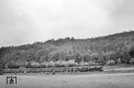 Eine unbekannte 50er nähert sich mit N 1811 nach Fulda dem Bahnhof Wirtheim. (08.1960) <i>Foto: Karl-Ernst Maedel</i>