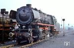 44 050 vom Bw Göttingen Vbf rückt aus dem Bw Bebra aus. (24.03.1962) <i>Foto: Wolfgang Jahn</i>