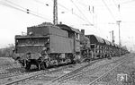 Die letzte Wedauer G 8¹ 055 345 (ex 55 3345) am Ablaufberg in Duisburg Gbf.  (03.09.1969) <i>Foto: Wolfgang Bügel</i>