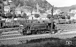 75 1002 im Bahnhof Waldshut. Ihre Zeit währte hier allerdings nicht lange. Am 1. Mai 1963 aus Haltingen hierher versetzt, wurde sie am 4. März 1964 nach Radolfzell weitergereicht. (15.07.1963) <i>Foto: Karl Wyrsch, Slg. D. Ammann</i>