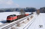 232 524 mit TC 43180 nach Österreich nahe Schwabhausen (b Landsberg/Lech). (23.11.2005) <i>Foto: Stefan von Lossow</i>