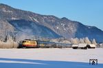 103 245 mit dem CityNightLine CNL "Pollux" aus Amsterdam kurz vor dem Ziel in Garmisch-Partenkirchen. (07.01.2006) <i>Foto: Stefan von Lossow</i>