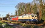 In Solingen hatte sich die Verspätung des DLr 27797 mittlerweile auf 515 Minuten erhöht, sodass das Licht langsam knapp wurde.  (27.12.2024) <i>Foto: Joachim Bügel</i>