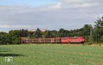 151 149 + 151 021 mit GM 48701 (Maasvlakte Oost - Großkrotzenburg) bei Frankfurt Mainkur. (06.09.2012) <i>Foto: Marvin Christ</i>