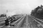 38 1544 hat mit P 1621 nach Bebra soeben den Kasselaner Hauptbahnhof verlassen. (09.07.1960) <i>Foto: Jacques H. Renaud</i>