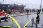 35 1097 (23 1097) der Interessengemeinschaft Traditionslok 58 3047 Glauchau beim Wasserhalt in Butzbach. (28.12.2024) <i>Foto: Joachim Schmidt</i>