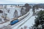 PRESS 246 049 mit IC 2152 (Gera - Düsseldorf) bei Oberndorf nahe Hermsdorf. (04.01.2025) <i>Foto: Joachim Schmidt</i>