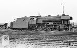 23 097 vom Bw Bielefeld war nur Lz in Löhne (Westf) unterwegs. (22.07.1965) <i>Foto: Wolfgang Jahn</i>