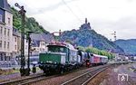Freie Fahrt für Dsts 80448 nach Köln mit 194 580 und 01 118 in Braubach. (25.05.1990) <i>Foto: Joachim Bügel</i>