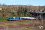 PRESS 140 017 mit DLr 56716 (Dortmund-Eving - Köln Bbf) in Wuppertal-Vohwinkel. (02.04.2025) <i>Foto: Wolfgang Bügel</i>
