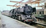 01 083 (Bw Nürnberg Hbf) fährt mit dem D 248 aus Hof in Stuttgart Hbf ein. (27.05.1965) <i>Foto: Helmut Dahlhaus</i>