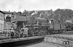 051 231 auf der hinteren Drehscheibe im Bw Wuppertal-Vohwinkel. (21.07.1970) <i>Foto: Wolfgang Bügel</i>