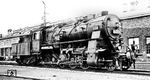 Die preußische G 12 'AL 5668' im Bw Luxembourg. Borsig lieferte die Lok 1918 direkt an die Reichseisenbahnen Elsaß-Lothringen. 1938 übernahm die SNCF die Lok als 150C-668. 1945 ging sie zurück an die CFL (5430). 1949 wieder bei der SNCF als 1-150 C 668 wurde die G 12 im Jahr 1952 ausgemustert. (1937) <i>Foto: RVM-Filmstelle Berlin (Maey)</i>