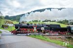 52 7596 auf ihren (vorläufigen) Abschiedstour auf der Schwarzwaldbahn bei Niederwasser. (20.04.2025) <i>Foto: Joachim Schmidt</i>