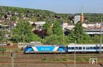 TCS 101 133 mit Ersatzzug DPN 21605 aus Venlo/NL in Wuppertal-Steinbeck. (30.04.2025) <i>Foto: Wolfgang Bügel</i>