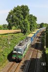 GYSEV Cargo 193 235 mit dem umgeleiteten DGS 43949 (Wanne-Eickel - Wien Freudenau Hafen) bei Haan-Ellscheid. (07.05.2025) <i>Foto: Joachim Bügel</i>