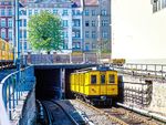 Triewagen 113 der Serie BII aus dem Jahr 1927 an der BVG U-Bahn Hauptwerkstatt Seestraße in Berlin-Wedding. (1987) <i>Foto: Karsten Risch</i>
