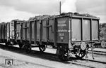 Der Om-Wagen "Ludwigshafen 30120" der Reichsbahn bei der Farge-Vegesacker Eisenbahn. (25.08.1941) <i>Foto: Kurt Herbener, Slg. W. Löckel</i>