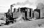 Lok 7 der Wirsitzer Kreisbahn, eine bei Baldwin in Philadelphia (USA) gebaute Maschine, in Kruszka. (06.06.1942) <i>Foto: Kurt Herbener, Slg. W. Löckel</i>