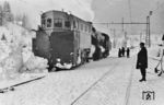 Ein Henschel-Schneepflug im Einsatz am Arlberg. (1941) <i>Foto: RVM</i>