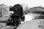 03 1073 vom Bw Hagen-Eckesey hat in Aachen Hbf den E 533 nach Braunschweig bespannt. (09.1962) <i>Foto: Robin Fell</i>