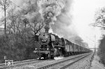 50 2340 vom Bw Hohenbudberg kämpft sich mit Hilfe einer Schublok die Rampe von Herzogenrath nach Kohlscheid hinauf. (04.1968) <i>Foto: Robin Fell</i>