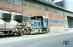 Werklok (Gmeinder 5254/1963) der Kalkwerke Schaefer im Werk Hahnstätten. (13.05.1973) <i>Foto: Dieter Junker</i>