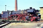 41 271 mit Vollscheiben-Vorlaufrad auf der Drehscheibe im heimatlichen Bw Osnabrück Hbf. (10.08.1968) <i>Foto: Klaus D. Holzborn</i>