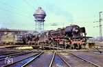 41 353 war im Februar 1968 kurz vor Ende ihrer Dienstzeit vom Bw Wanne-Eickel nach Duisburg-Wedau umstationiert worden. Am 30. März 1968 lief hier ihre Zeit endgültig ab. (02.03.1968) <i>Foto: Klaus D. Holzborn</i>