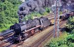 044 569 vom Bw Emden (ex 44 1571) verlässt mit einem Güterzug nach Emden den Bahnhof Rheine. (01.05.1973) <i>Foto: Manfred van Kampen</i>