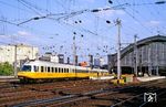 403 001/002 als LH 1007 nach Frankfurt/M Flughafen in Köln Hbf. (27.05.1990) <i>Foto: Joachim Bügel</i>