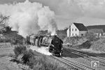 Mit dem "Holland-Skandinavien-Express" F 391 geht es für die Osnabrücker 01 1054 durch Belm. (31.03.1968) <i>Foto: Robin Fell</i>