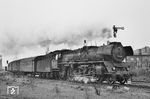 Die Stralsunder 03 1020 fährt mit einem Personenzug aus Neubrandenburg. (1965) <i>Foto: Robin Fell</i>