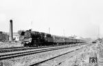 23 1047 (Bw Dresden-Altstadt) fährt mit einem Schnellzug aus Falkenberg (Elster). (1967) <i>Foto: Robin Fell</i>