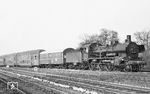 38 2382 (Bw Brandenburg) mit einem Personenzug auf dem Berliner Außenring bei Wustermark. (05.1967) <i>Foto: Robin Fell</i>