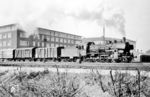 Mit einem Güterzug nach Gronau fährt 38 3281 vom Bw Gronau (Westf) durch Münster (Westf) Hbf. (18.04.1964) <i>Foto: Bernd Kappel</i>