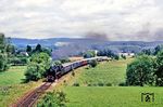 01 1066 kommt mit Sonderzug Dz 20265 hinter Salem angedampft. (24.06.1990) <i>Foto: Wolfgang Bügel</i>