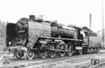 Die Ostbahnhofer 01 2114 im Wende-Bw Dresden Altstadt. (10.06.1975) <i>Foto: Rudi Lehmann, Slg. A. Höfig</i>