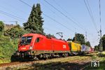 ÖBB 1016 022 mit DGS 42171 von Wuppertal-Langerfeld nach Sommacampagna Sona bei Solingen-Ohligs. (02.07.2025) <i>Foto: Joachim Bügel</i>