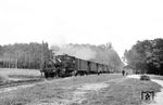 LAG 17 (spätere 98 7301) mit einem Personenzug im Haltepunkt Egersdorf auf der Lokalbahnstrecke Fürth (Bay)—Cadolzberg. (1933) <i>Foto: Ernst Schörner</i>