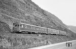 634 618 (Bw Trier) als N 2442 nach Cochem (Mosel) bei Moselkern. (01.04.1971) <i>Foto: Wolfgang Bügel</i>