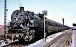 082 028 (Bw Emden) rangiert einen Ganzzug im Bahnhof Emden West (heute Emden Hauptbahnhof). (05.04.1969) <i>Foto: Robin Fell</i>