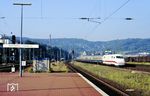 Die zweite Probefahrt des Tages bestritt 401 008, der mit Dsts 83770 in Wuppertal-Steinbeck unterwegs war. (01.08.1990) <i>Foto: Wolfgang Bügel</i>